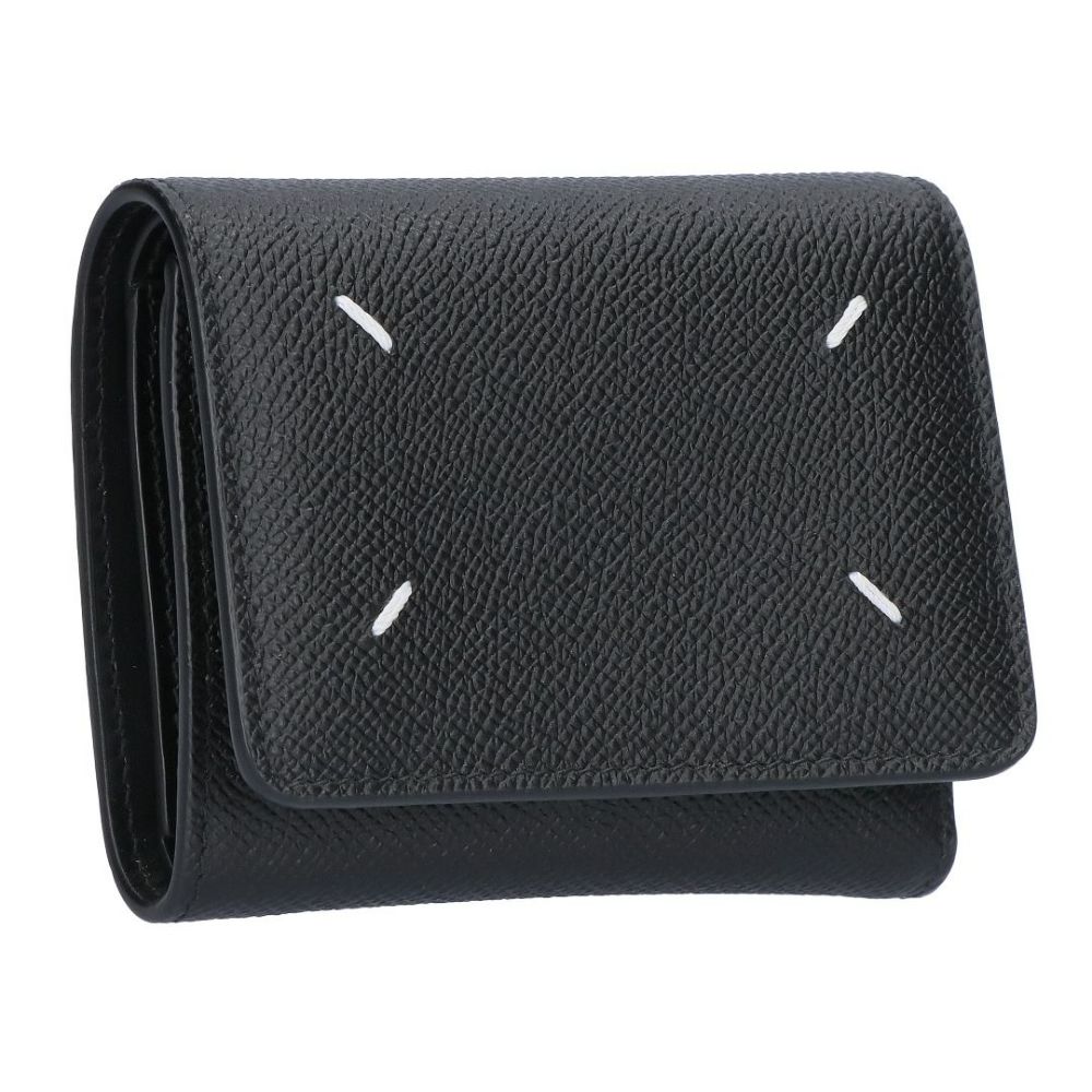 メゾンマルジェラ MAISON MARGIELA 折財布 三つ折財布 SA3UI0017 P4745 T8013 BLACK 4ステッチ 三つ折り ウォレット