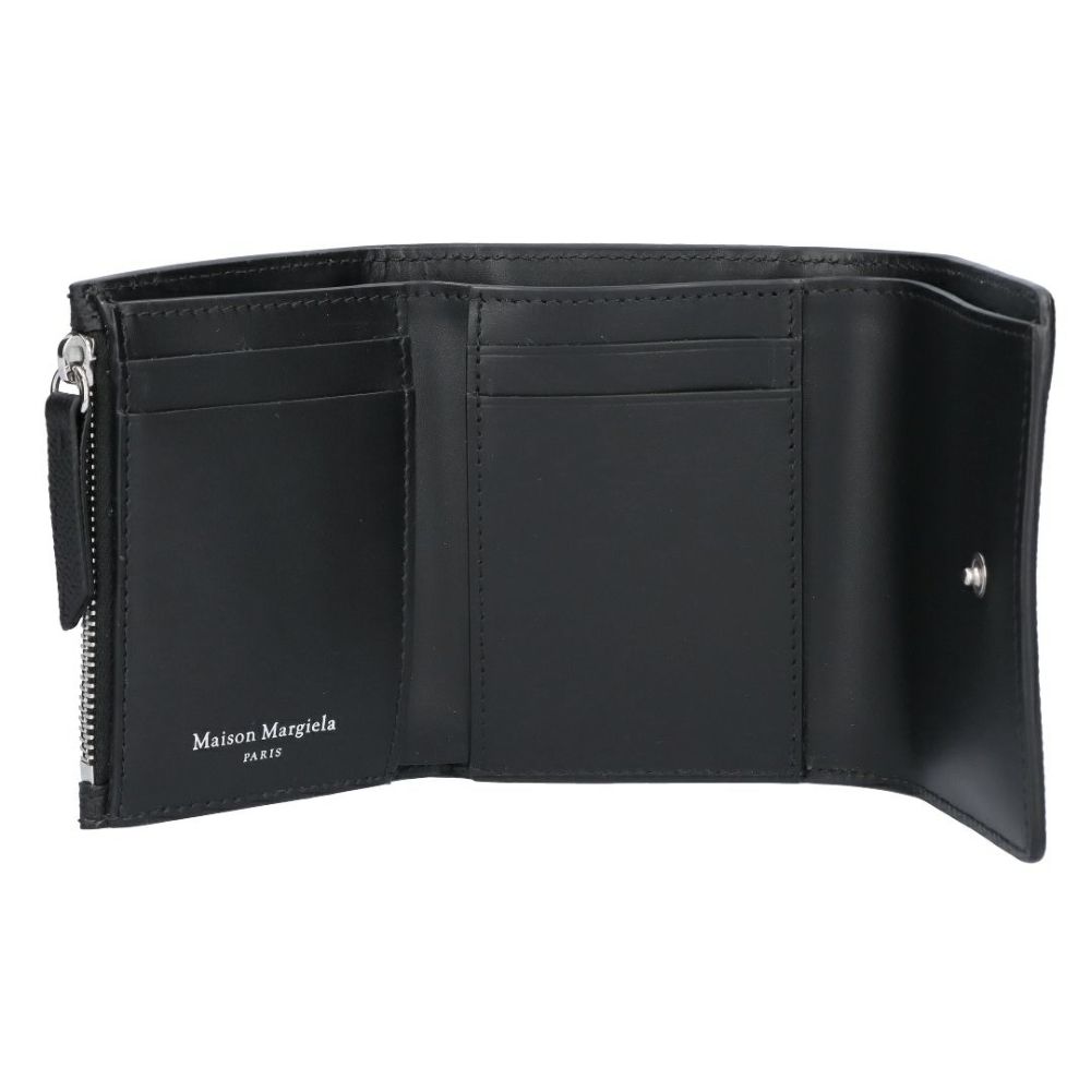 メゾンマルジェラ MAISON MARGIELA 折財布 三つ折財布 SA3UI0017 P4745 T8013 BLACK 4ステッチ 三つ折り ウォレット