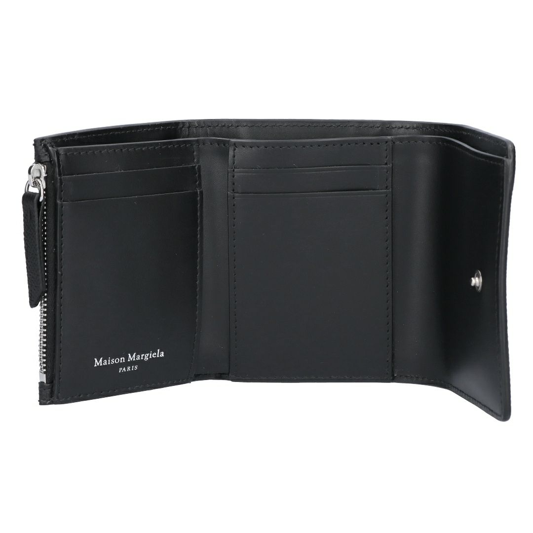 メゾンマルジェラ MAISON MARGIELA 折財布 三つ折財布 SA3UI0017 P4745 T8013 BLACK 4ステッチ 三つ折り ウォレット