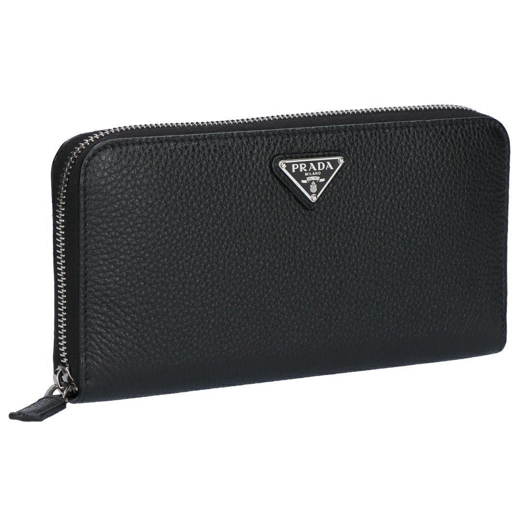 プラダ PRADA 長財布 VIT.DAINO TRIAN ヴィッテロ ダイノ 2ML317 2E54 F0002 NERO 【お取り寄せ】