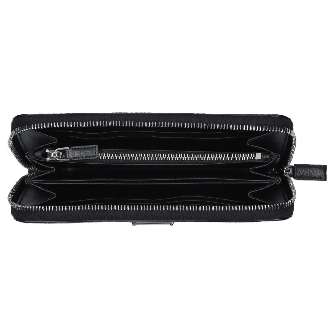 プラダ PRADA 長財布 VIT.DAINO TRIAN ヴィッテロ ダイノ 2ML317 2E54 F0002 NERO 【お取り寄せ】