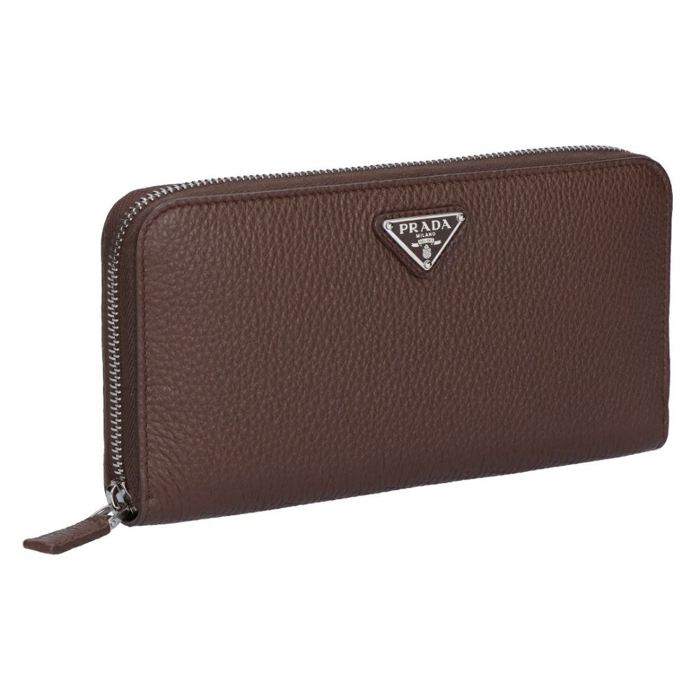 プラダ PRADA 長財布 VIT.DAINO TRIAN ヴィッテロ ダイノ 2ML317 2E54 F0038 BRUCIATO 【お取り寄せ】