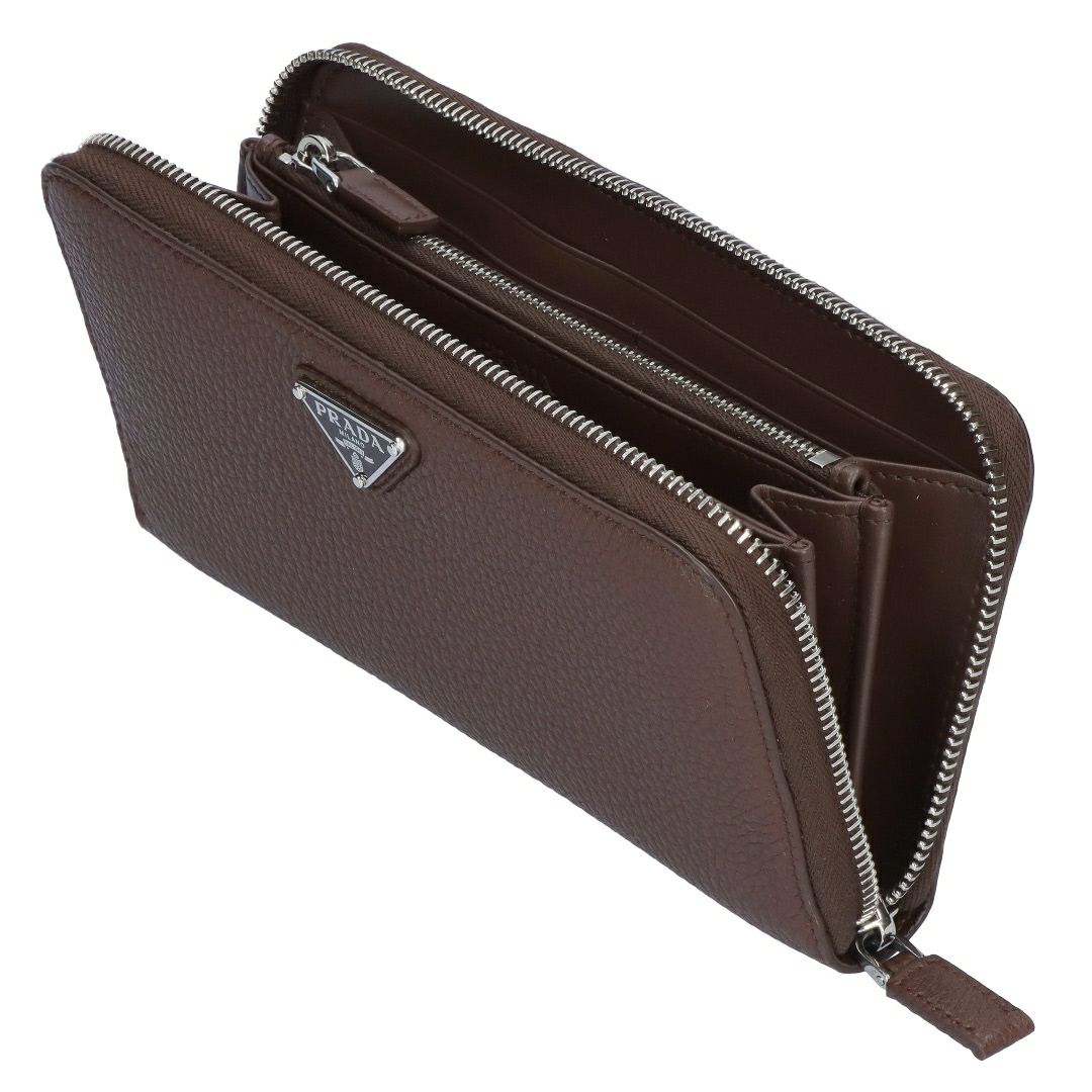 プラダ PRADA 長財布 VIT.DAINO TRIAN ヴィッテロ ダイノ 2ML317 2E54 F0038 BRUCIATO 【お取り寄せ】