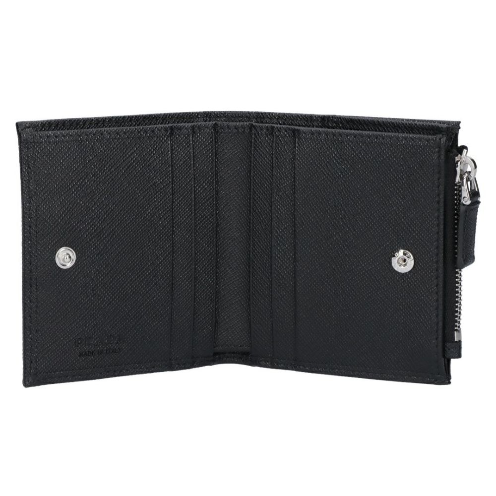 プラダ PRADA 折財布 二つ折り財布 TESSUTO+SAFFIAN テスートサフィアーノ 2ML049 2DMH F0002 NERO 【お取り寄せ】