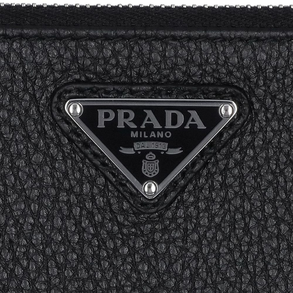 プラダ PRADA コインケース 小銭入れ カードケース フラグメントケース VIT.DAINO TRIAN ヴィッテロ ダイノ 2MC086 2E54 F0002 NERO 【お取り寄せ】