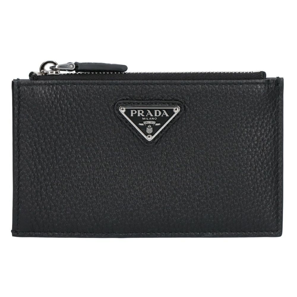 プラダ PRADA コインケース 小銭入れ カードケース フラグメントケース VIT.DAINO TRIAN ヴィッテロ ダイノ 2MC086 2E54 F0002 NERO 【お取り寄せ】