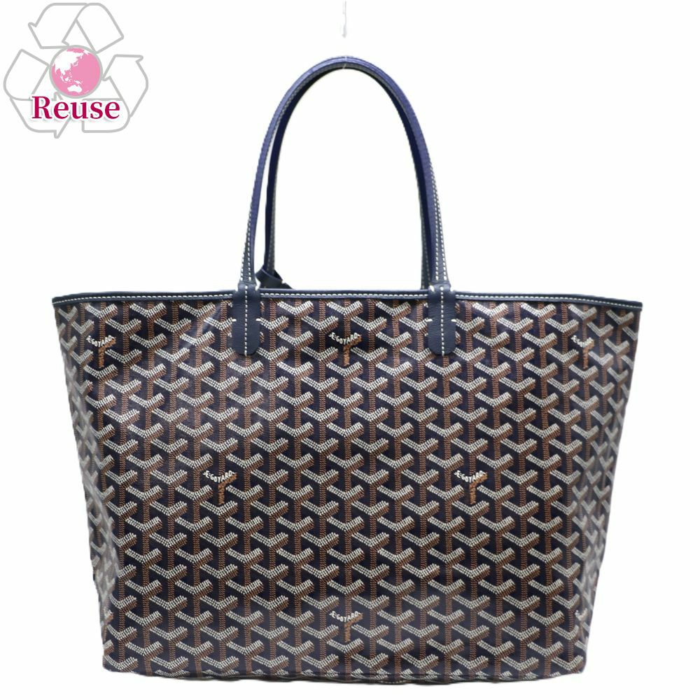 まめさん専用　ゴヤール サンルイ　PM ネイビー リユース品】 ゴヤール GOYARD バッグ トートバッグ サンルイPM