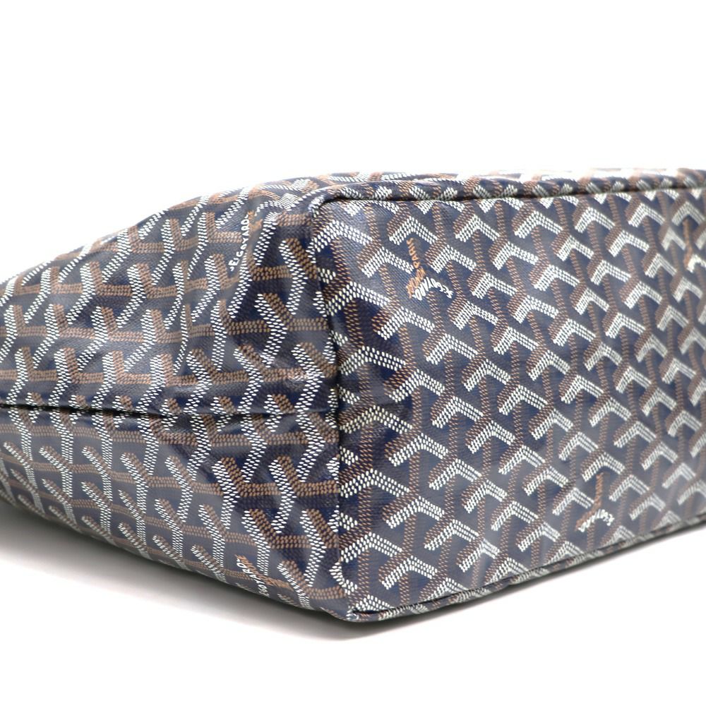 【リユース品】 ゴヤール GOYARD バッグ トートバッグ サンルイPM ネイビー／ブラウン 【お取り寄せ】