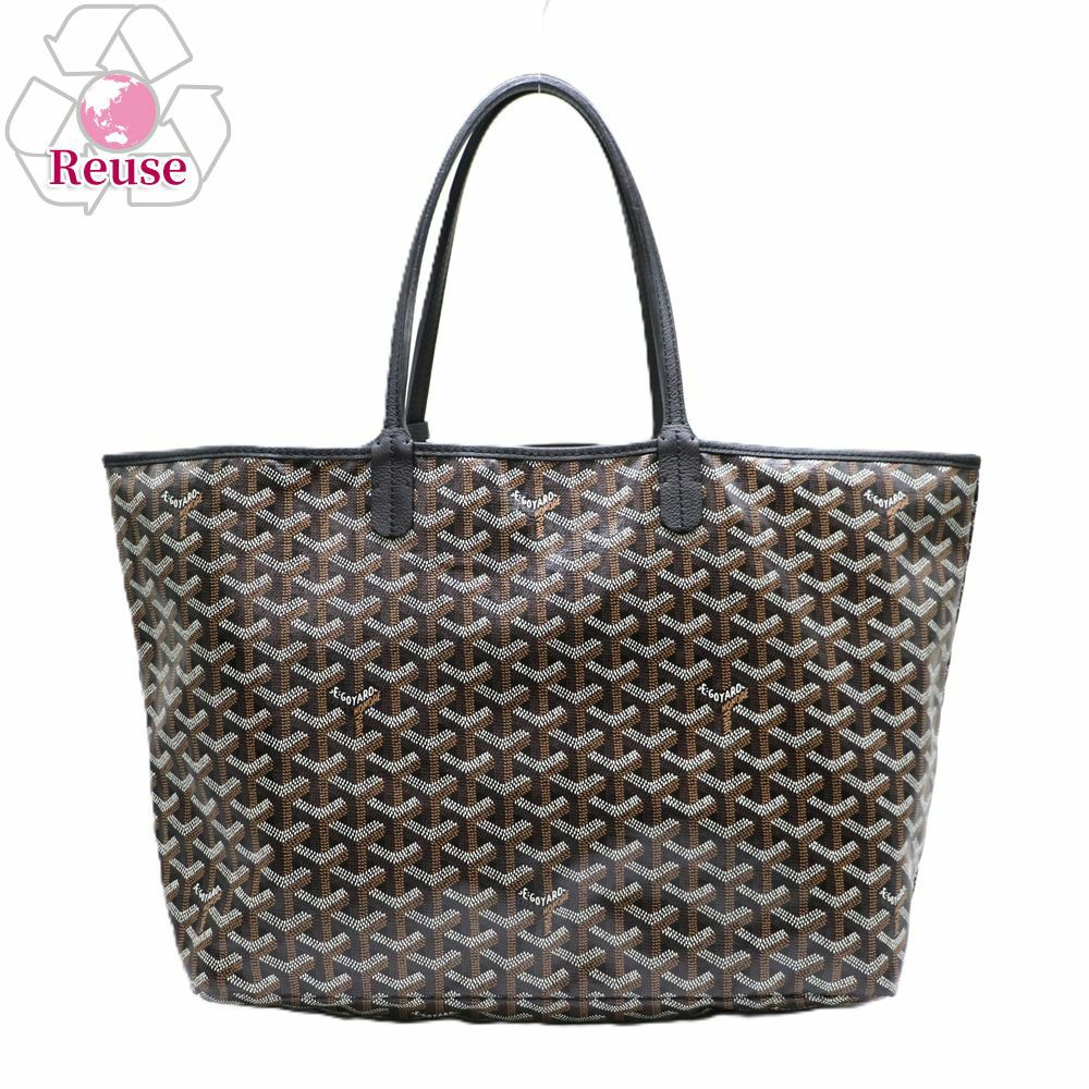 【リユース品】 ゴヤール GOYARD バッグ トートバッグ サンルイPM ブラック/ブラウン 【お取り寄せ】