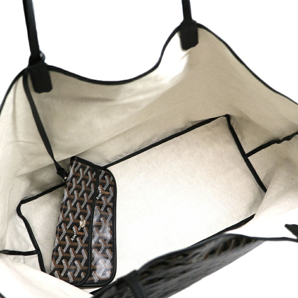 【リユース品】 ゴヤール GOYARD バッグ トートバッグ サンルイGM ブラック/ブラウン 【お取り寄せ】