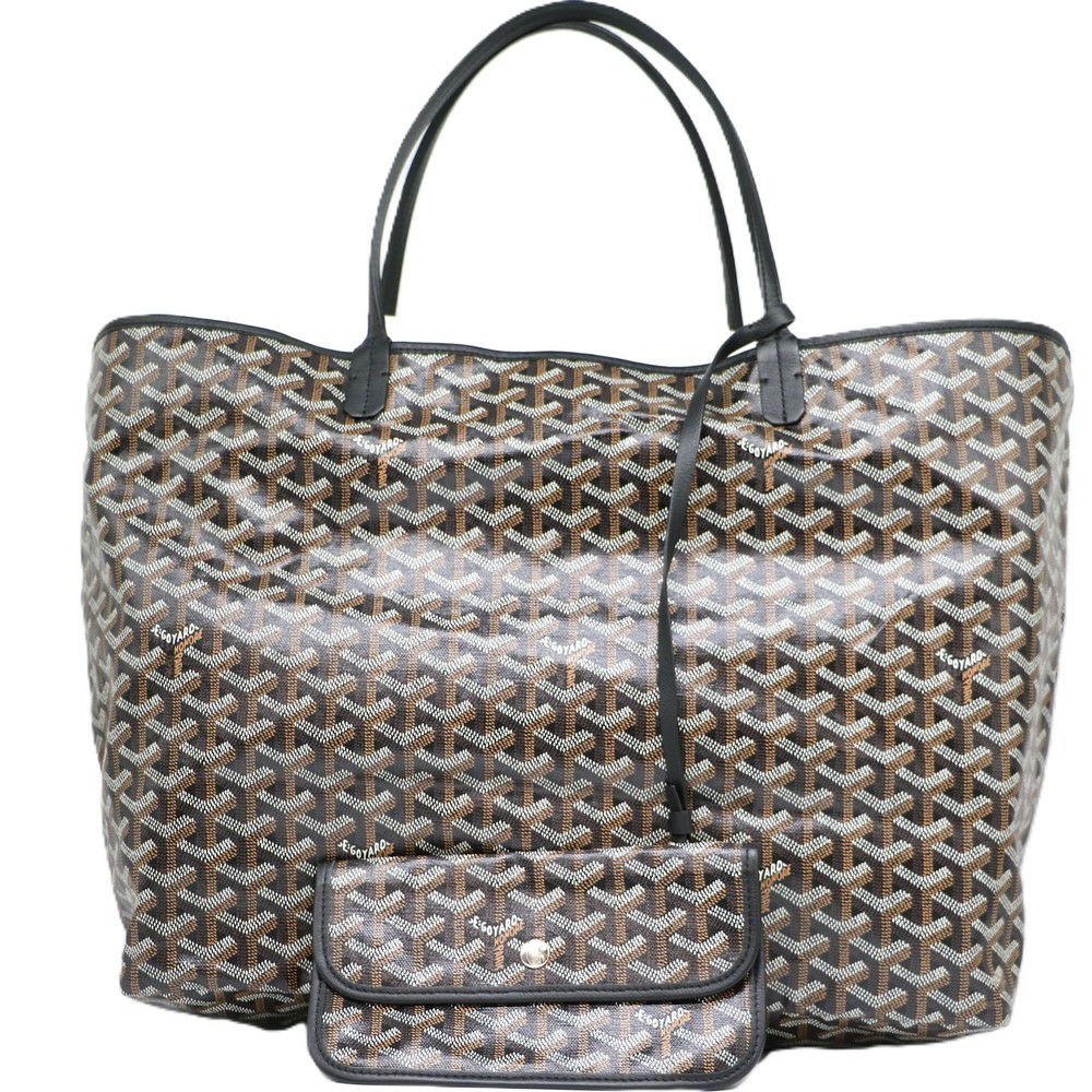 【リユース品】 ゴヤール GOYARD バッグ トートバッグ サンルイGM ブラック/ブラウン 【お取り寄せ】