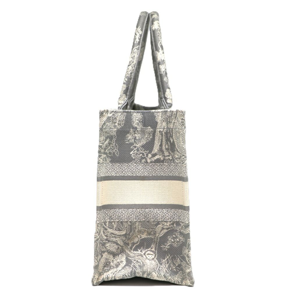 【リユース品】 ディオール DIOR バッグ トートバッグ ブックトート　ミディアム グレー系/ホワイト 【お取り寄せ】