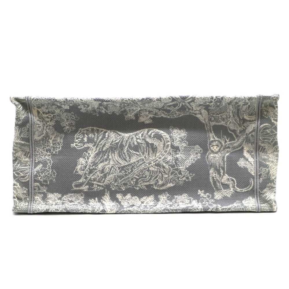 【リユース品】 ディオール DIOR バッグ トートバッグ ブックトート　ミディアム グレー系/ホワイト 【お取り寄せ】