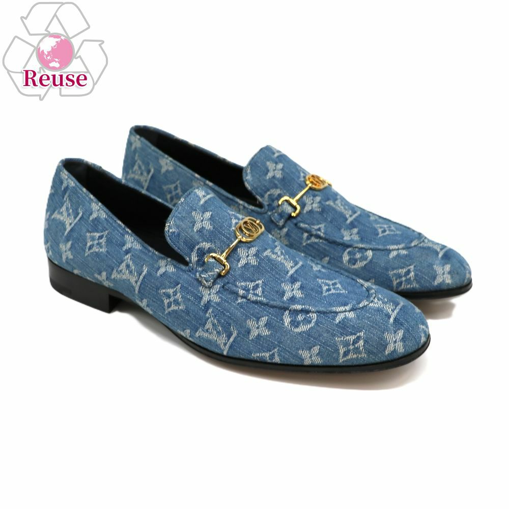 【リユース品】 ルイヴィトン LOUIS VUITTON 靴 スニーカー メンズシューズ クラブ・ライン ローファー ブルー系 【お取り寄せ】