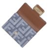 フェンディ FENDI 折財布 三つ折り財布 FFジャガード 8M0395 AUT4 F1SXQ MYRTLE+DARK NUT+SO 【お取り寄せ】