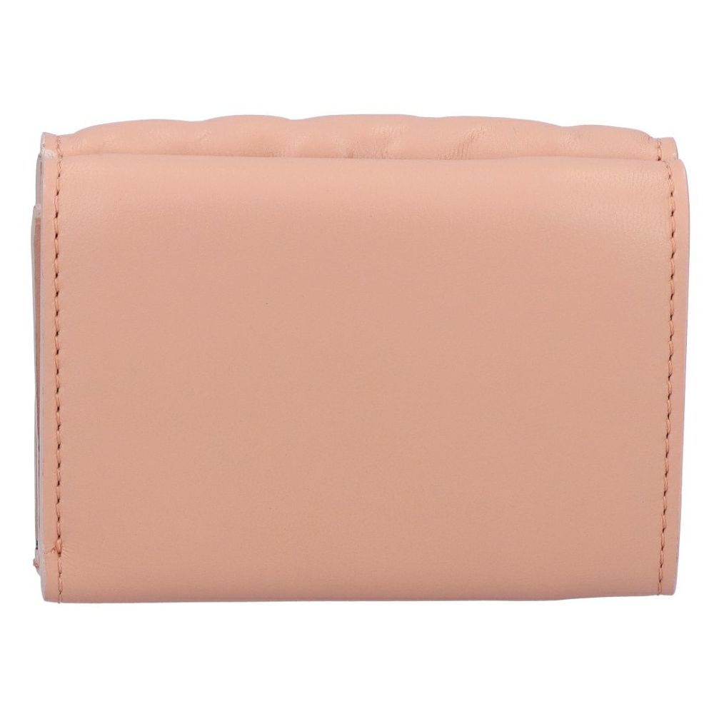 フェンディ FENDI 折財布 三つ折り財布 BAGUETTE バゲット 8M0395 AAJD F1SK3 EMBOSSED BALLET ROSE+SOFT GOLD FFモチーフ マイクロ 【お取り寄せ】