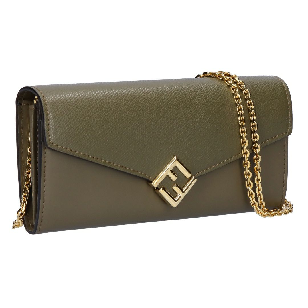 フェンディ FENDI 長財布 チェーンウォレット CHAIN WALLET チェーンウォレット 8M0365 ALV4 F1D3Q AVOCADO+OS 【お取り寄せ】