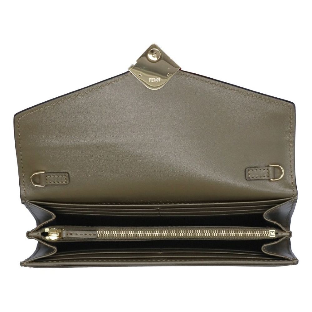 フェンディ FENDI 長財布 チェーンウォレット CHAIN WALLET チェーンウォレット 8M0365 ALV4 F1D3Q AVOCADO+OS 【お取り寄せ】