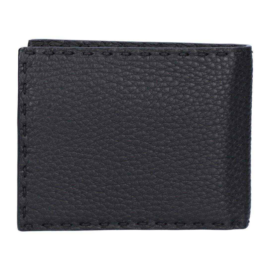 フェンディ FENDI メンズ 折財布 ニつ折り財布 小銭入れ付き SELLERIA セレりア 7M0194 AP3B F0GXN BLACK+PALLADIUM 【お取り寄せ】