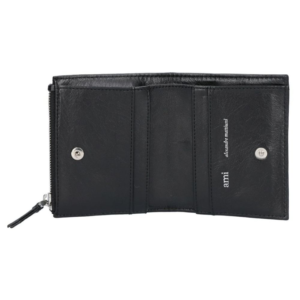 アミパリス AMI PARIS 折財布 二つ折財布 USL201.AL0052 001 NOIR