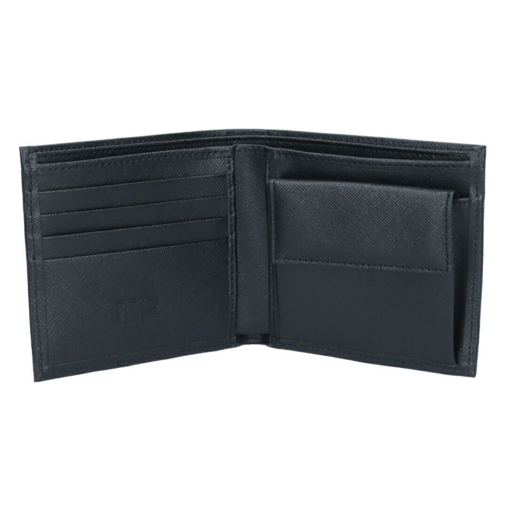 プリマクラッセ PRIMA CLASSE 折財布 小銭入れ付き PM W103 6426 ブラック(0001 GEO BLACK)