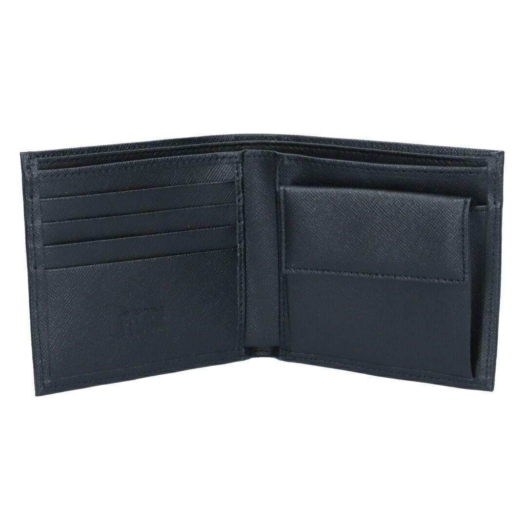 プリマクラッセ PRIMA CLASSE 折財布 小銭入れ付き PM W103 6426 ブラック(0001 GEO BLACK)