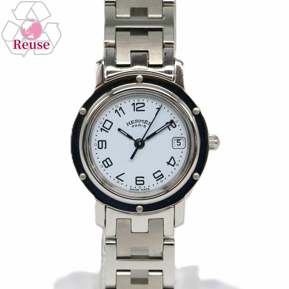 エルメス HERMES クリッパー CL4.210 ホワイト レディース 時計 H10226  