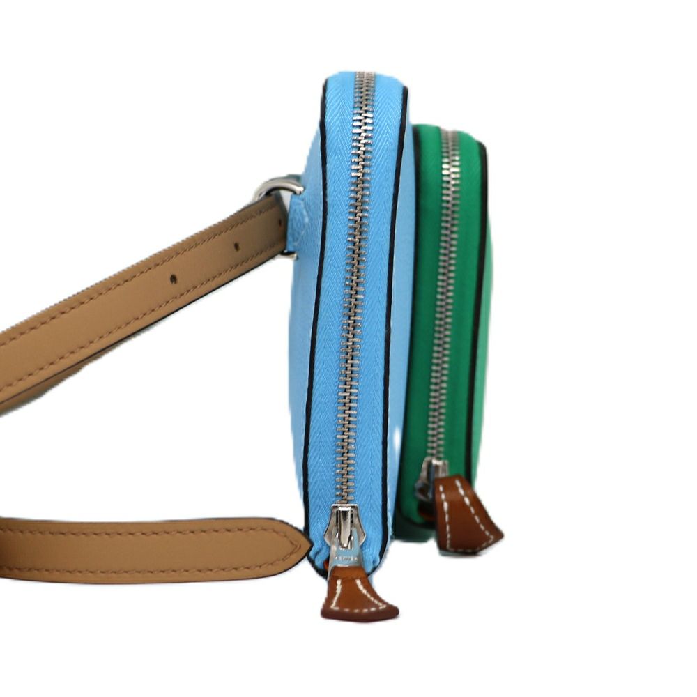 【リユース品】 エルメス HERMES バッグ ショルダーバッグ ヌーヴォートゥーゴー ライトブルー系/グリーン系/シルバー金具 【お取り寄せ】