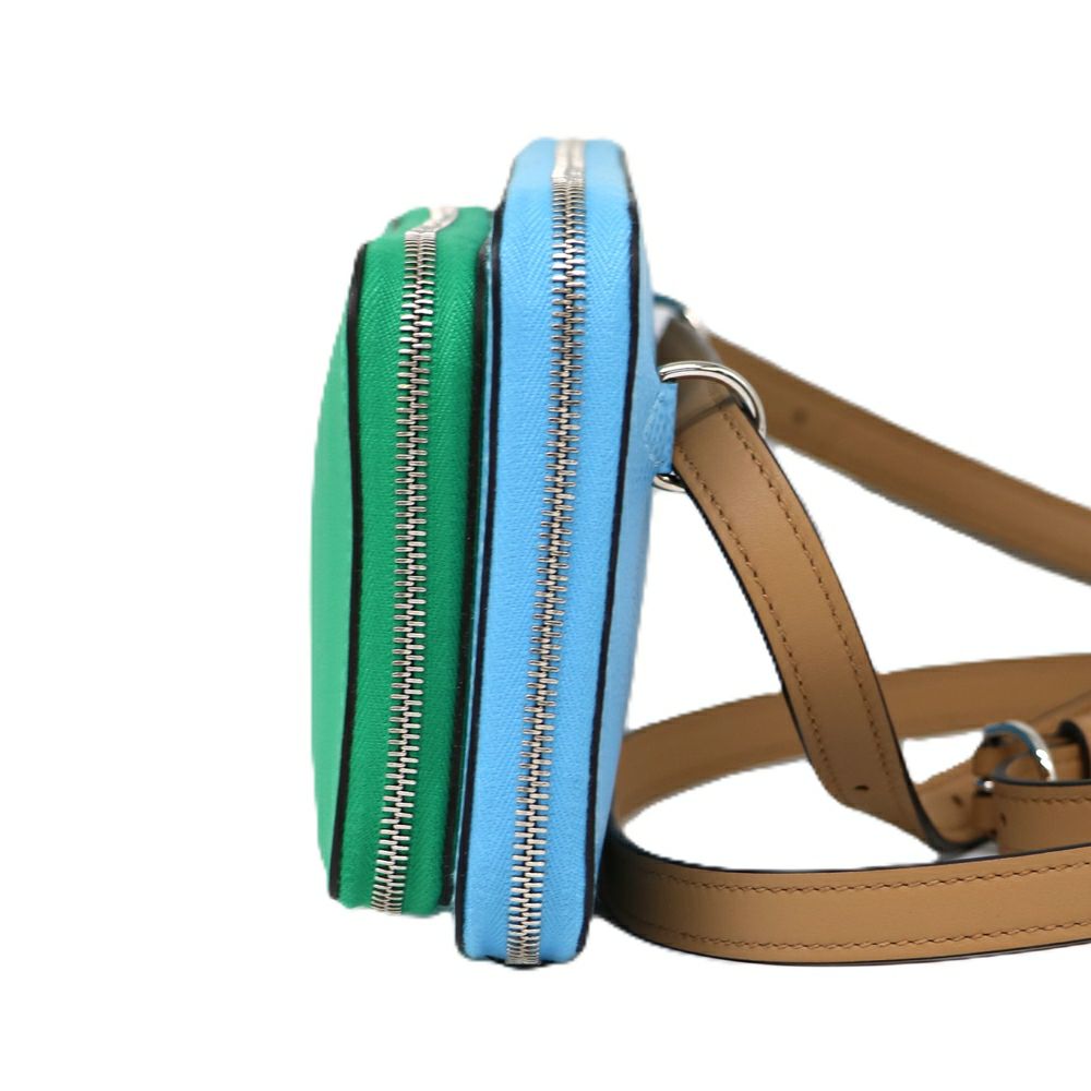 【リユース品】 エルメス HERMES バッグ ショルダーバッグ ヌーヴォートゥーゴー ライトブルー系/グリーン系/シルバー金具 【お取り寄せ】