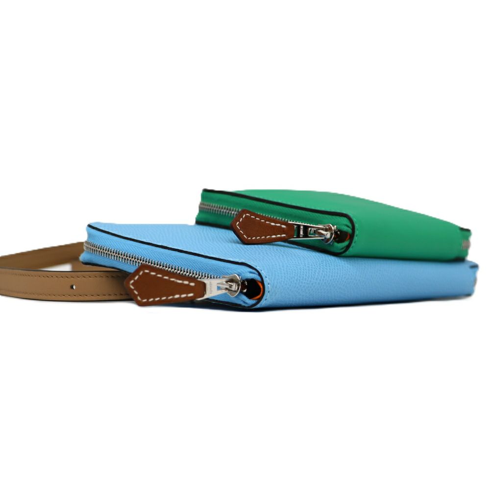 【リユース品】 エルメス HERMES バッグ ショルダーバッグ ヌーヴォートゥーゴー ライトブルー系/グリーン系/シルバー金具 【お取り寄せ】
