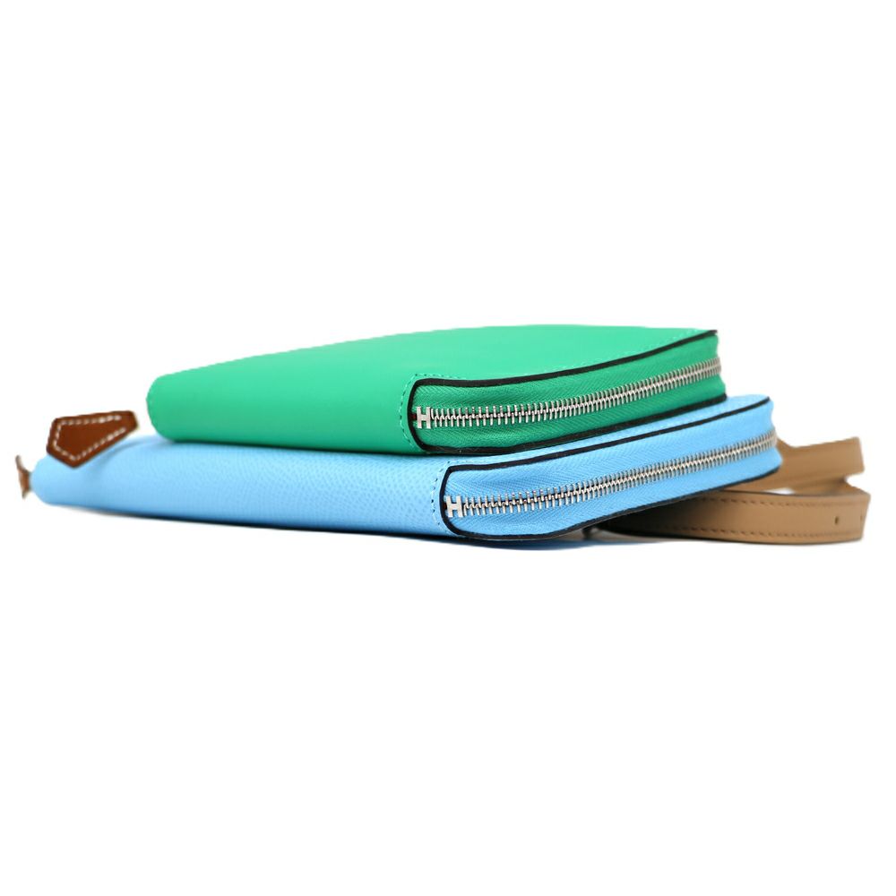 【リユース品】 エルメス HERMES バッグ ショルダーバッグ ヌーヴォートゥーゴー ライトブルー系/グリーン系/シルバー金具 【お取り寄せ】