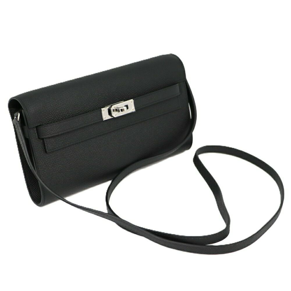 【リユース品】 エルメス HERMES バッグ ショルダーバッグ ケリーロングトゥーゴー ブラック/シルバー金具 【お取り寄せ】