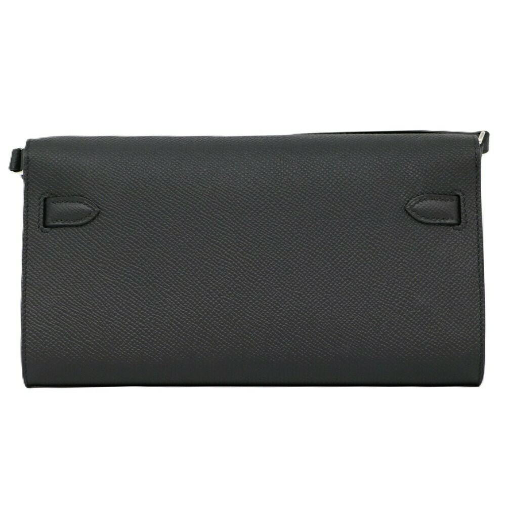 【リユース品】 エルメス HERMES バッグ ショルダーバッグ ケリーロングトゥーゴー ブラック/シルバー金具 【お取り寄せ】