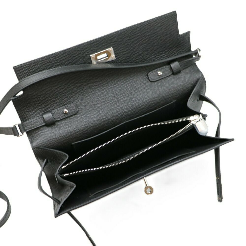 【リユース品】 エルメス HERMES バッグ ショルダーバッグ ケリーロングトゥーゴー ブラック/シルバー金具 【お取り寄せ】