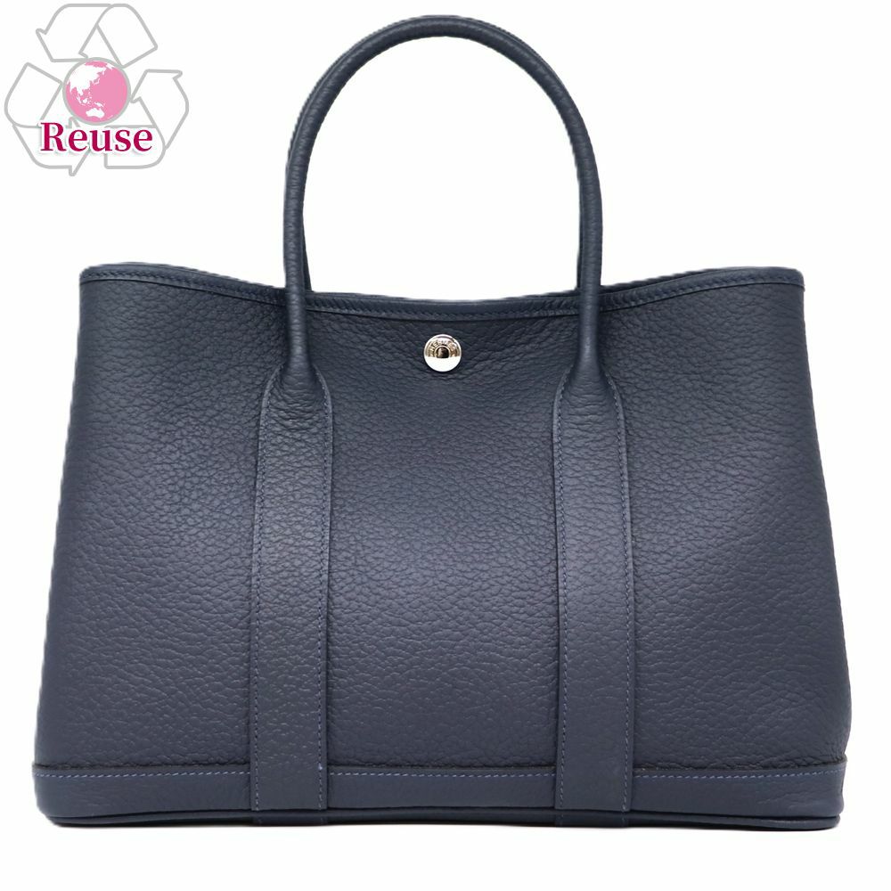 【リユース品】 エルメス HERMES バッグ ハンドバッグ ガーデンパーティPM ブルーインディゴ 【お取り寄せ】
