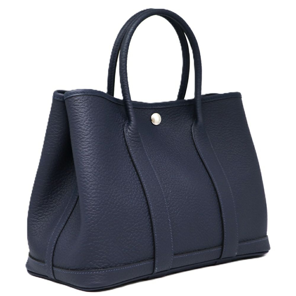 【リユース品】 エルメス HERMES バッグ ハンドバッグ ガーデンパーティPM ブルーインディゴ 【お取り寄せ】
