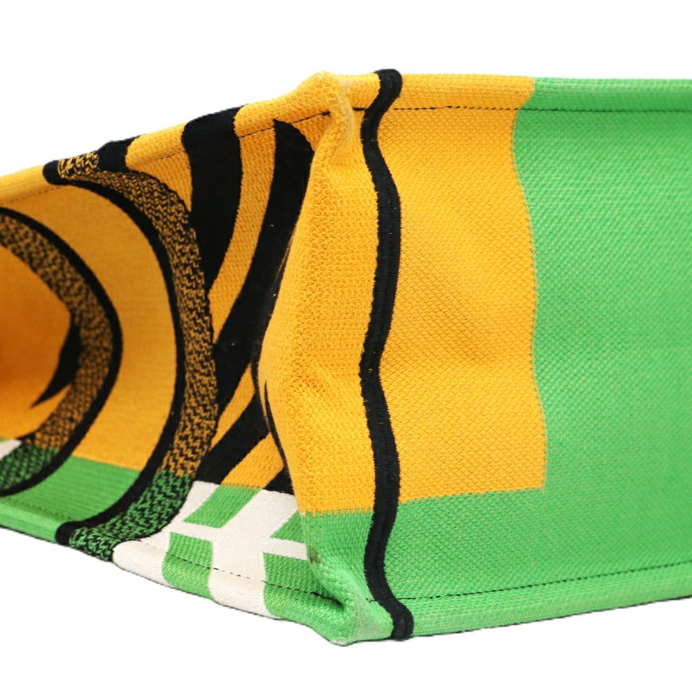 【リユース品】 ディオール DIOR バッグ トートバッグ ブックトート ミディアム グリーン系/イエロー系 【お取り寄せ】