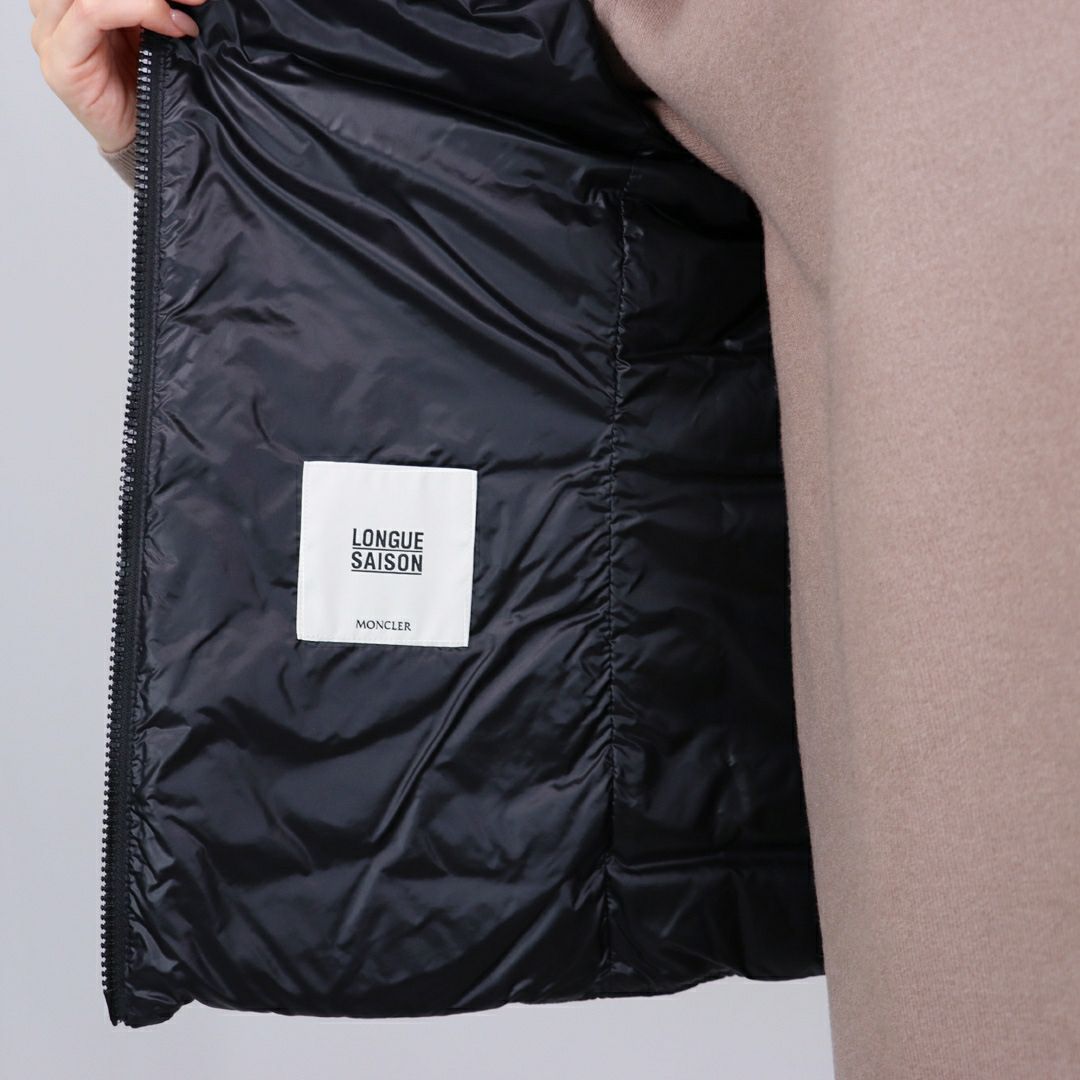 モンクレール MONCLER レディース ダウンベスト ジレ GLYGOS 1A000 75 595ZZ 999 BLACK 【お取り寄せ】