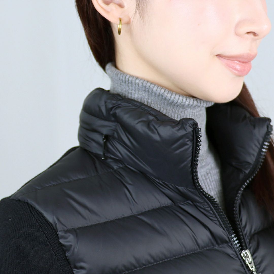 モンクレール MONCLER レディース ダウンジャケット ダウンニット セーター カーディガン 9B000 19 M1122 999 BLACK