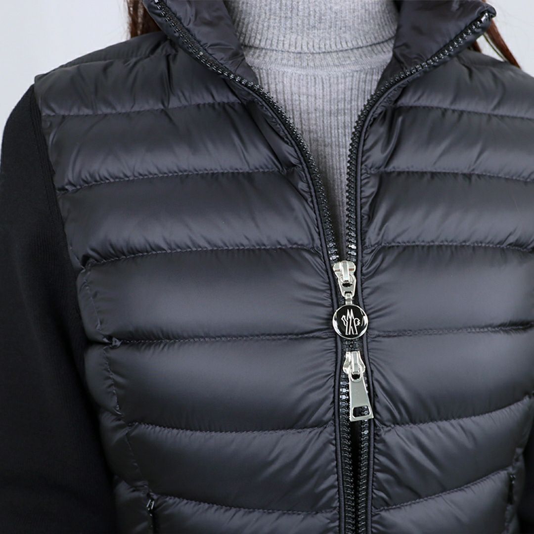 モンクレール MONCLER レディース ダウンジャケット ダウンニット セーター カーディガン 9B000 19 M1122 999 BLACK
