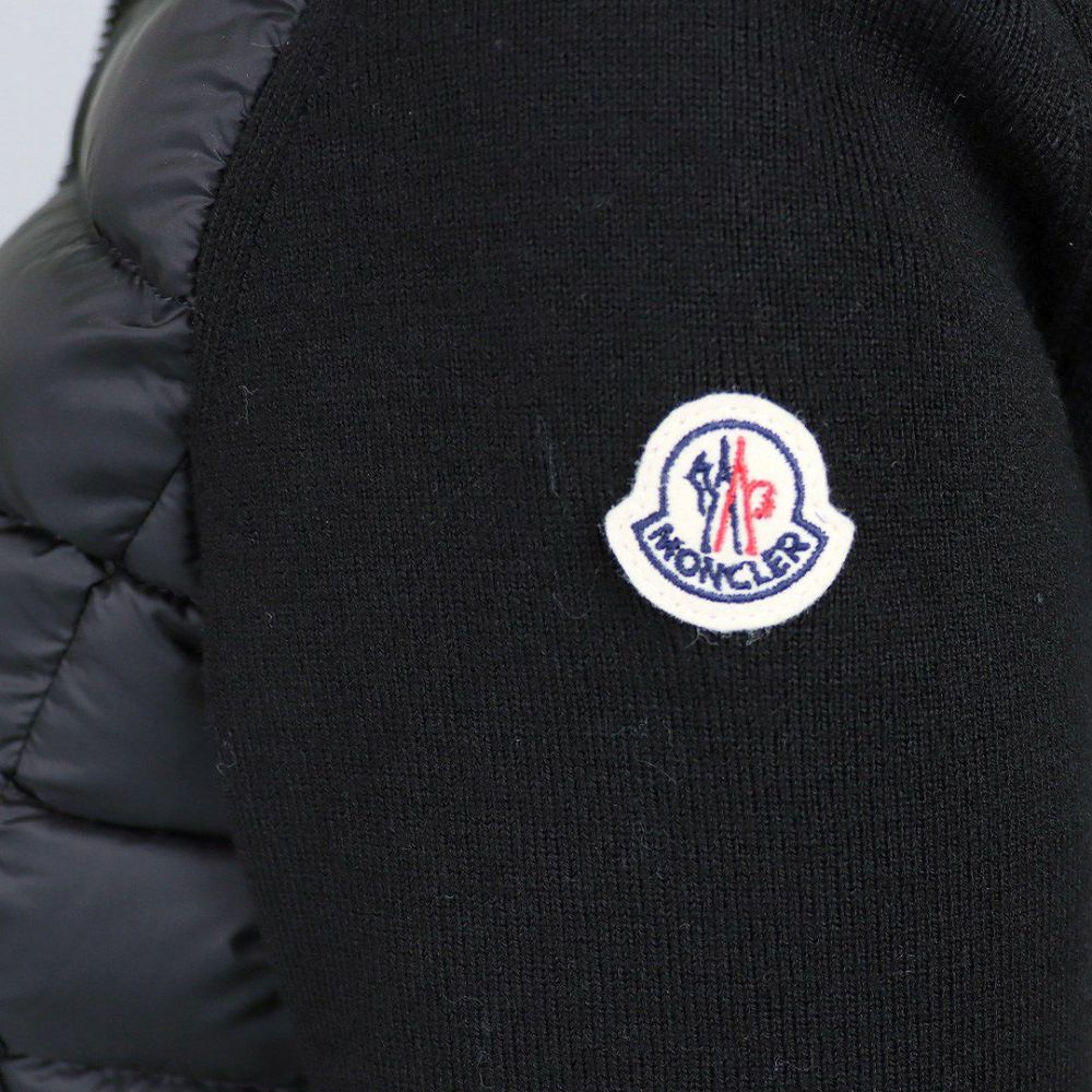 モンクレール MONCLER レディース ダウンジャケット ダウンニット セーター カーディガン 9B000 19 M1122 999 BLACK