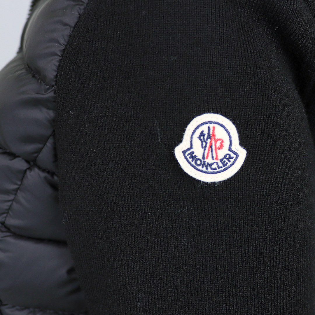 モンクレール MONCLER レディース ダウンジャケット ダウンニット セーター カーディガン 9B000 19 M1122 999 BLACK