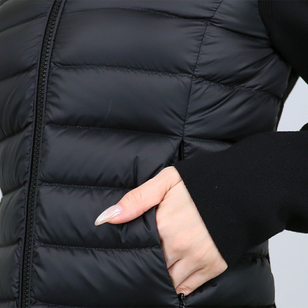 モンクレール MONCLER レディース ダウンジャケット ダウンニット セーター カーディガン 9B000 19 M1122 999 BLACK