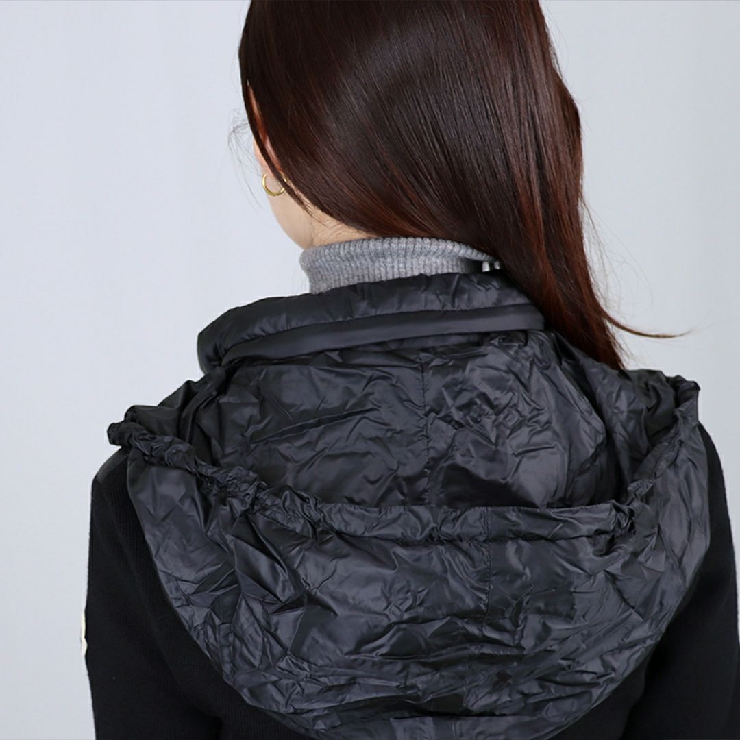 モンクレール MONCLER レディース ダウンジャケット ダウンニット セーター カーディガン 9B000 19 M1122 999 BLACK