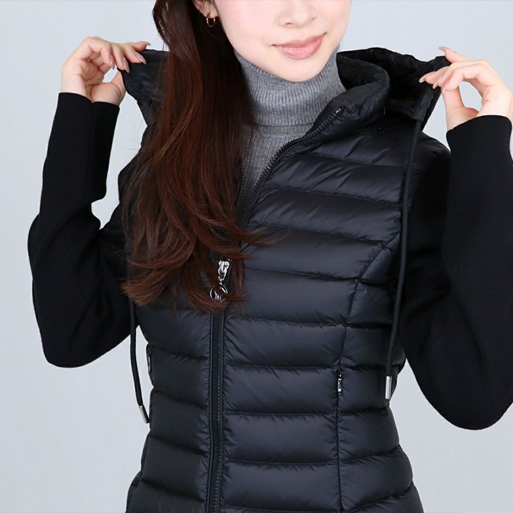 モンクレール MONCLER レディース ダウンジャケット ダウンニット セーター カーディガン 9B000 19 M1122 999 BLACK