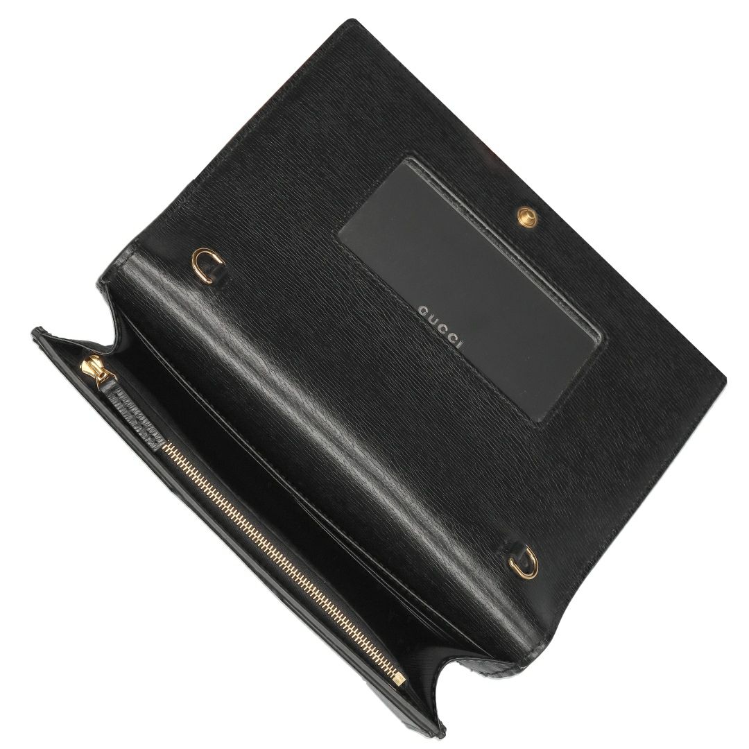 グッチ GUCCI チェーンウォレット ミラー付き ミニバッグ クラッチバッグ GUCCI SCRIPT グッチ スクリプト 772643 0OP0N 1000 【お取り寄せ】