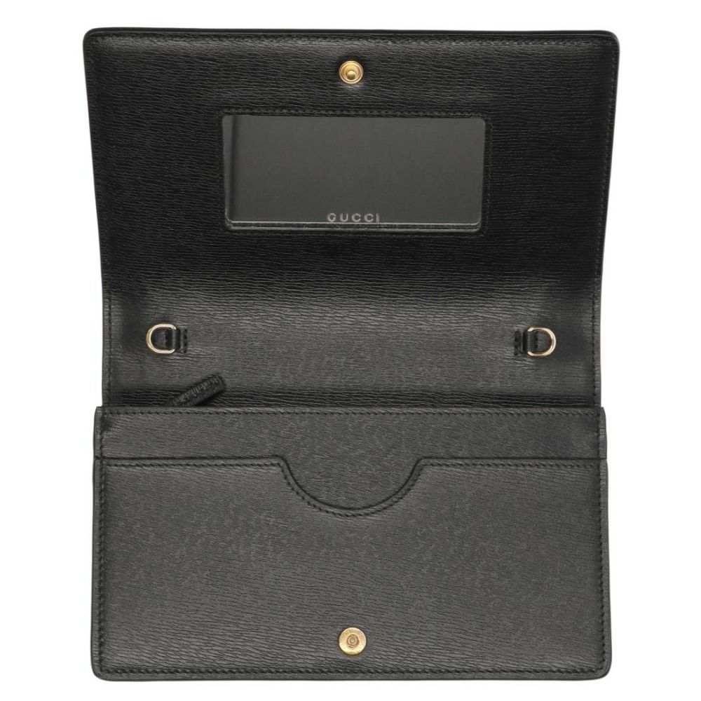 グッチ GUCCI チェーンウォレット ミラー付き ミニバッグ クラッチバッグ GUCCI SCRIPT グッチ スクリプト 772643 0OP0N 1000 【お取り寄せ】