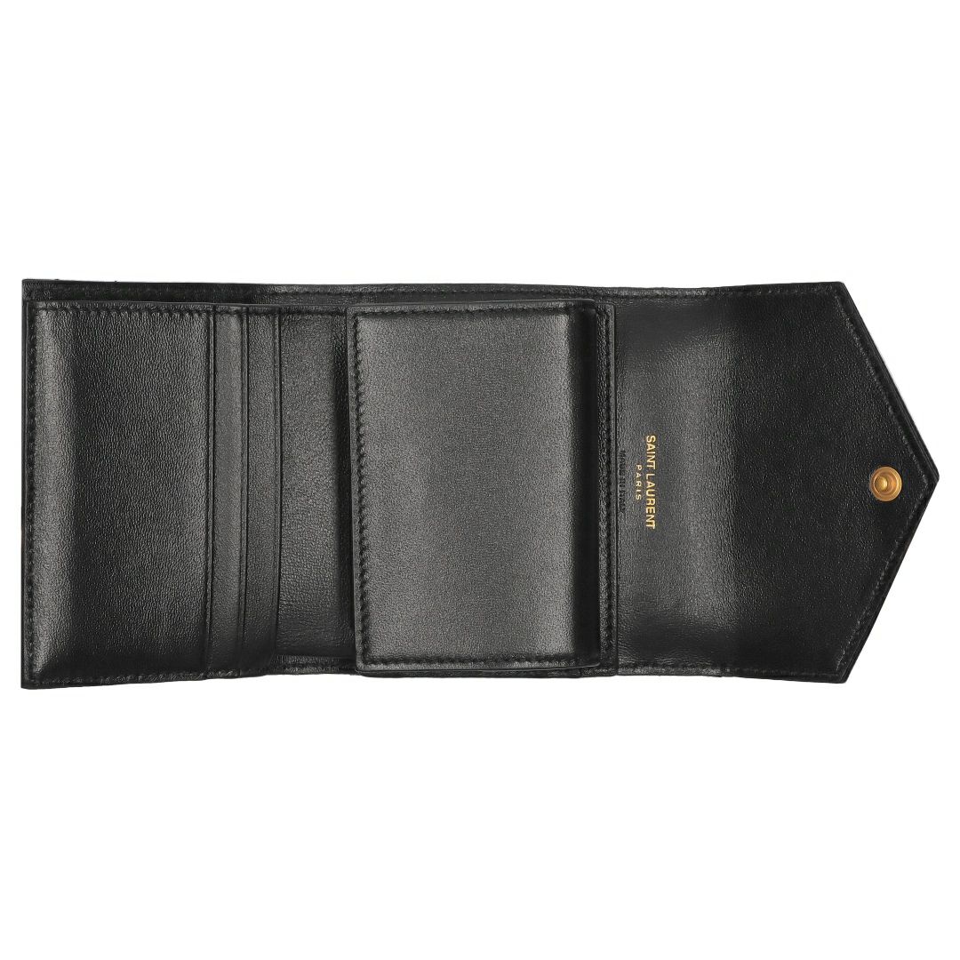 サンローランパリ SAINT LAURENT PARIS 折財布 三つ折り財布 MONOGRAMME SAINT LAURENT MATELASSE 692061 BOW01 1000 【お取り寄せ】