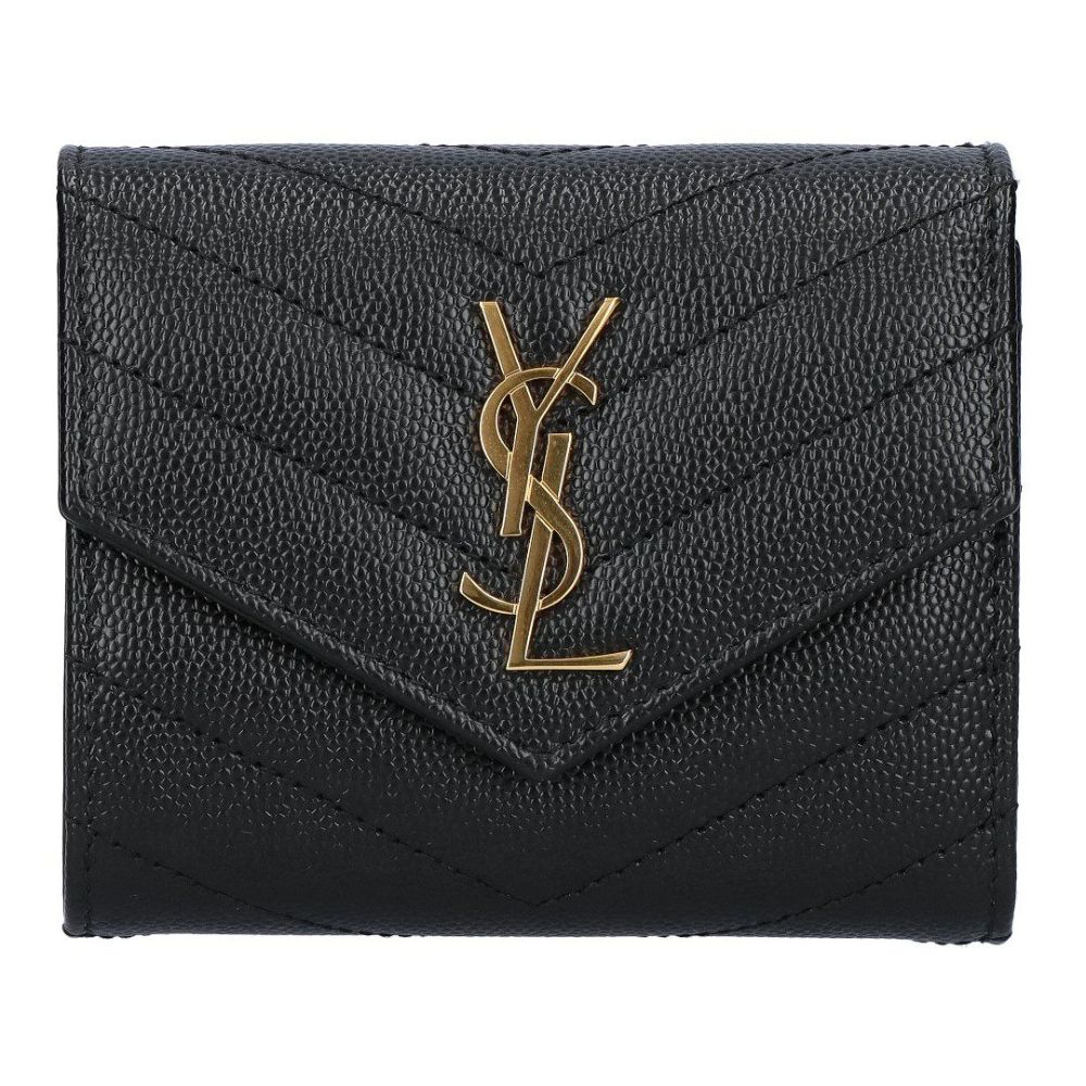 サンローランパリ SAINT LAURENT PARIS 折財布 三つ折り財布 MONOGRAMME SAINT LAURENT MATELASSE 692061 BOW01 1000 【お取り寄せ】