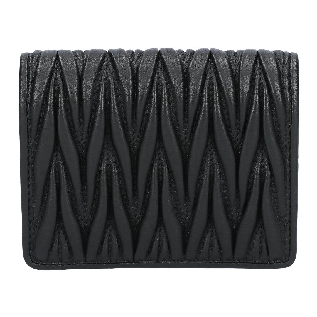ミュウミュウ MIUMIU 折財布 二つ折り財布 MATELASSE マトラッセ マテラッセ 5MV204 AFPP F0002 NERO 【お取り寄せ】
